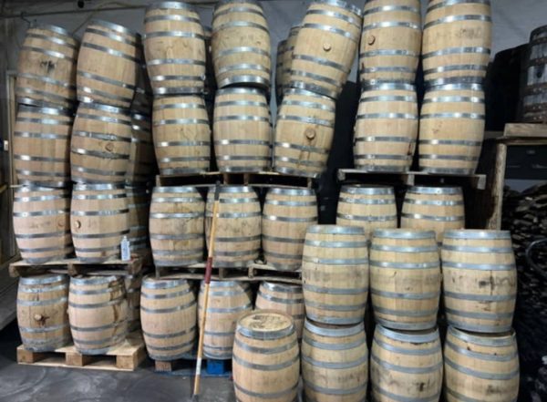 15 gallon American oak barrels