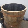 whiskey oak barrel - half cut ideal for the garden