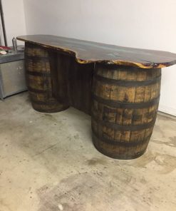 oak barrel table