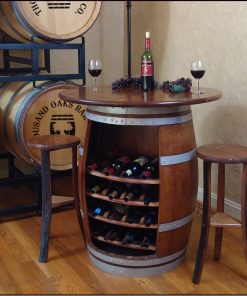 barrel table and chairs