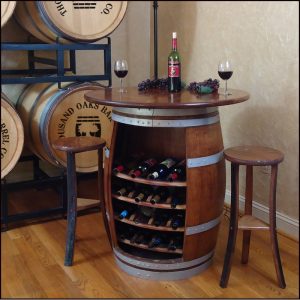 barrel table and chairs